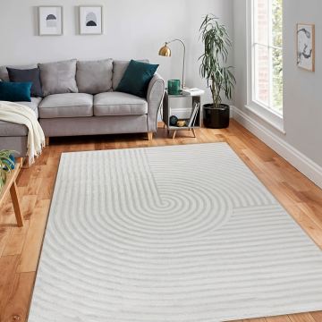 Dywan BALANCE 1921 krem - Geometryczny, strukturalny, glamour
