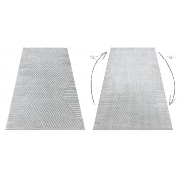 Dywan BALANCE 1503 szary - Geometryczny, strukturalny, glamour