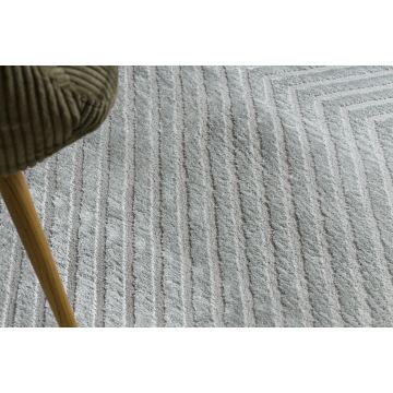 Dywan BALANCE 1503 szary - Geometryczny, strukturalny, glamour