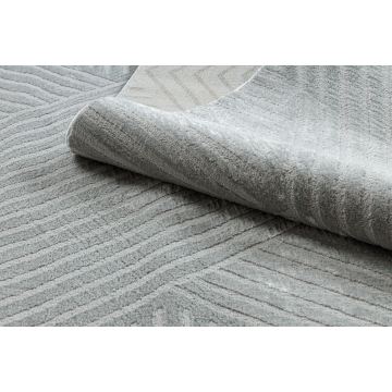Dywan BALANCE 1503 szary - Geometryczny, strukturalny, glamour