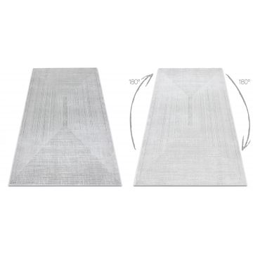 Dywan BALANCE 8788 szary - Geometryczny, strukturalny, glamour