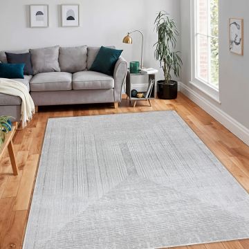 Dywan BALANCE 8788 szary - Geometryczny, strukturalny, glamour