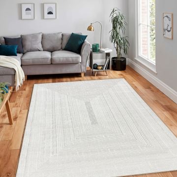 Dywan BALANCE 8788 krem - Geometryczny, strukturalny, glamour