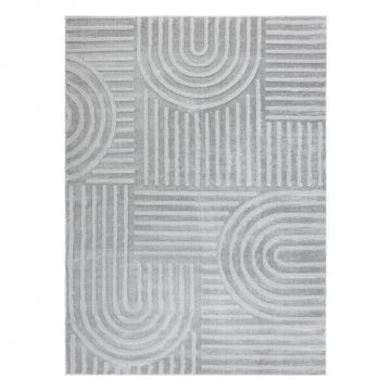 Dywan BALANCE 1918 szary - Geometryczny, strukturalny, glamour