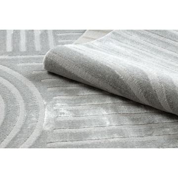 Dywan BALANCE 1918 szary - Geometryczny, strukturalny, glamour