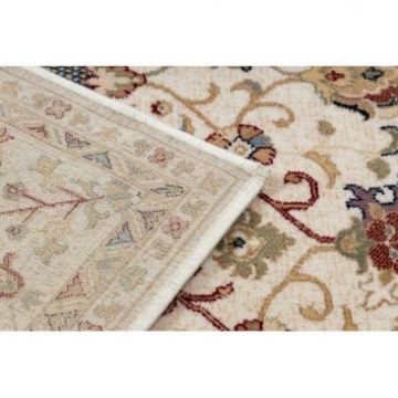 Dywan NAIN Ornament, ramka 1028/51053 beż / bordo / niebieski