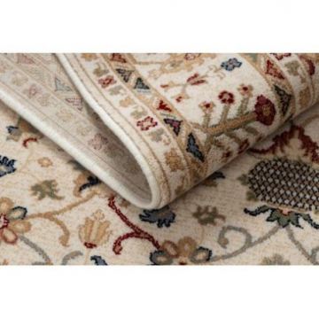 Dywan NAIN Ornament, ramka 1028/51053 beż / bordo / niebieski