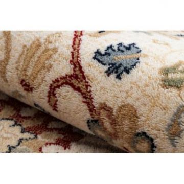 Dywan NAIN Ornament, ramka 1028/51053 beż / bordo / niebieski