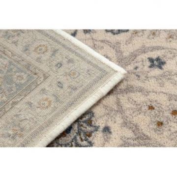 Dywan NAIN Ornament, ramka 7179/51643 beż / niebieski