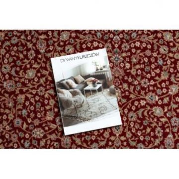 Dywan NAIN Ornament, ramka 7965/51066 bordo / beż
