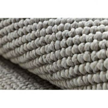 Dywan CASABLANCA LOOM srebrny pętelkowy, miękki indoor & outdoor