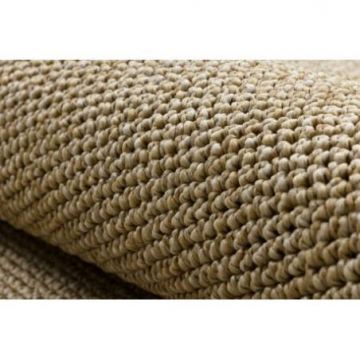 Dywan CASABLANCA LOOM koło beż pętelkowy, miękki indoor & outdoor