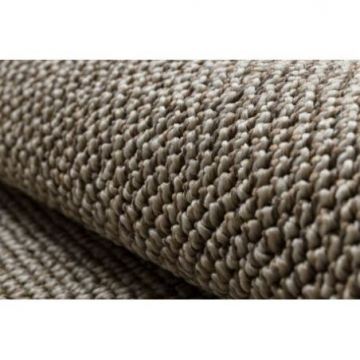 Dywan CASABLANCA LOOM koło brązowy pętelkowy, miękki indoor & outdoor