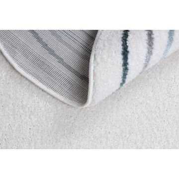 Dywan FUSION 5707 biały / ciemny zielony Shape - Abstrakcja, nowoczesny, abstrakcyjny, nieregularny