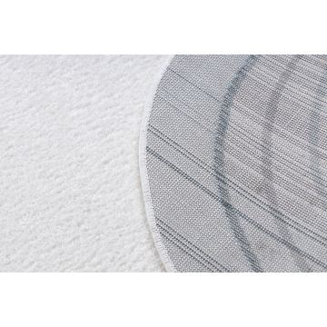 Dywan FUSION 5707 biały / ciemny zielony Shape - Abstrakcja, nowoczesny, abstrakcyjny, nieregularny
