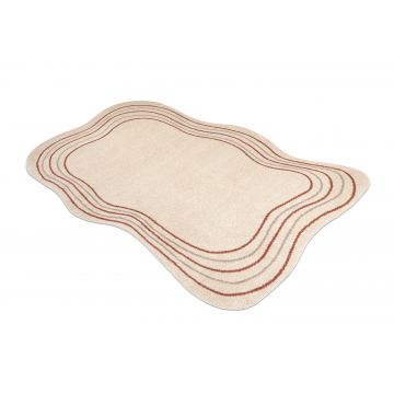 Dywan FUSION 5707 krem / terakota Shape - Abstrakcja, nowoczesny, abstrakcyjny, nieregularny
