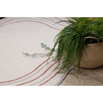 Dywan FUSION 5707 krem / terakota Shape - Abstrakcja, nowoczesny, abstrakcyjny, nieregularny
