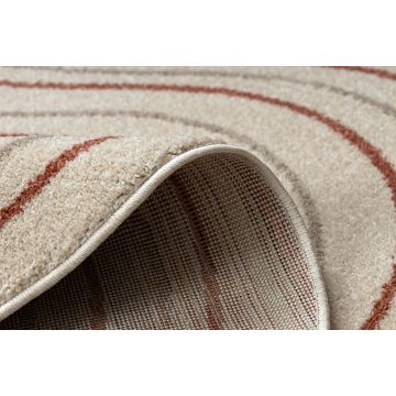 Dywan FUSION 5707 krem / terakota Shape - Abstrakcja, nowoczesny, abstrakcyjny, nieregularny