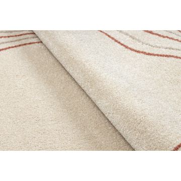 Dywan FUSION 5707 krem / terakota Shape - Abstrakcja, nowoczesny, abstrakcyjny, nieregularny