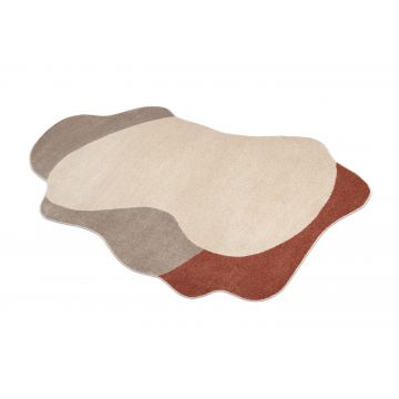 Dywan FUSION 5710 krem / terakota Shape - Abstrakcja, nowoczesny, abstrakcyjny, nieregularny
