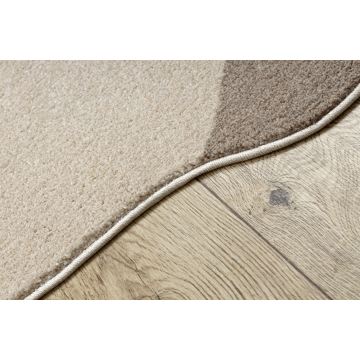 Dywan FUSION 5710 krem / terakota Shape - Abstrakcja, nowoczesny, abstrakcyjny, nieregularny