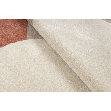 Dywan FUSION 5710 krem / terakota Shape - Abstrakcja, nowoczesny, abstrakcyjny, nieregularny