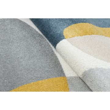 Dywan FUSION 5706 biały / jasnoszary / złoty Shape - Geometryczny, nowoczesny, abstrakcyjny, nieregularny