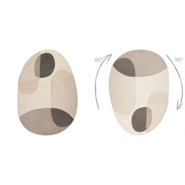 Dywan FUSION 5706 krem / beż Shape - Geometryczny, nowoczesny, abstrakcyjny, nieregularny