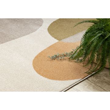 Dywan FUSION 5706 krem / terakota Shape - Geometryczny, nowoczesny, abstrakcyjny, nieregularny