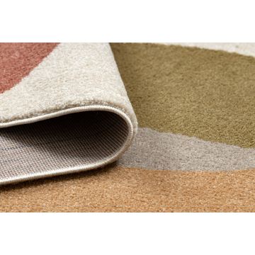 Dywan FUSION 5706 krem / terakota Shape - Geometryczny, nowoczesny, abstrakcyjny, nieregularny