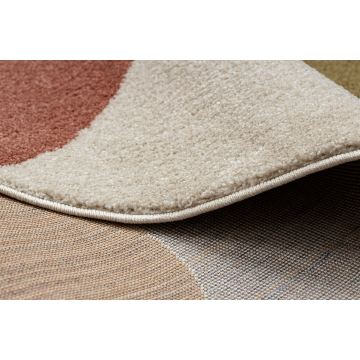Dywan FUSION 5706 krem / terakota Shape - Geometryczny, nowoczesny, abstrakcyjny, nieregularny