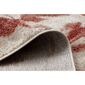 Dywan FUSION 8259 krem / bordo - Kwiaty, nowoczesny, abstrakcyjny