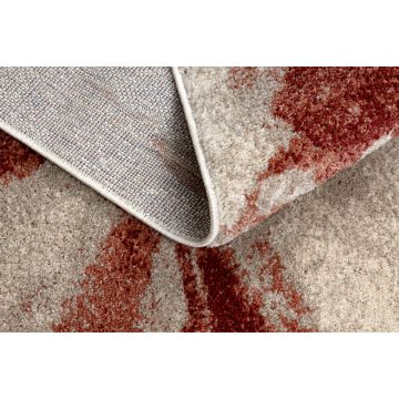 Dywan FUSION 8259 krem / bordo - Kwiaty, nowoczesny, abstrakcyjny