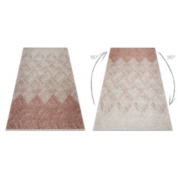 Dywan FUSION 9775 krem / terakota - Geometryczny, nowoczesny, abstrakcyjny