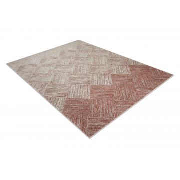 Dywan FUSION 9775 krem / terakota - Geometryczny, nowoczesny, abstrakcyjny