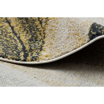 Dywan FUSION 1617 żółty / krem - Fale, nowoczesny, abstrakcyjny
