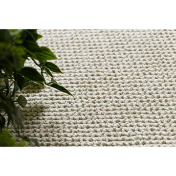 Dywan CASABLANCA LOOM koło krem pętelkowy, miękki indoor & outdoor