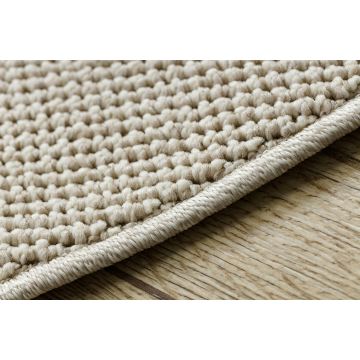 Dywan CASABLANCA LOOM koło krem pętelkowy, miękki indoor & outdoor