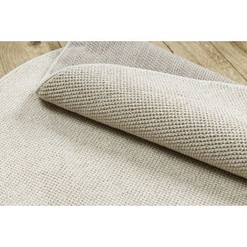 Dywan CASABLANCA LOOM koło krem pętelkowy, miękki indoor & outdoor