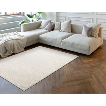Dywan CASABLANCA LOOM krem pętelkowy, miękki indoor & outdoor