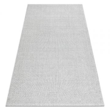 Dywan CASABLANCA LOOM srebrny pętelkowy, miękki indoor & outdoor